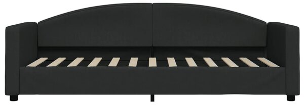Válenda s matrací černá 80 x 200 cm textil 3197167