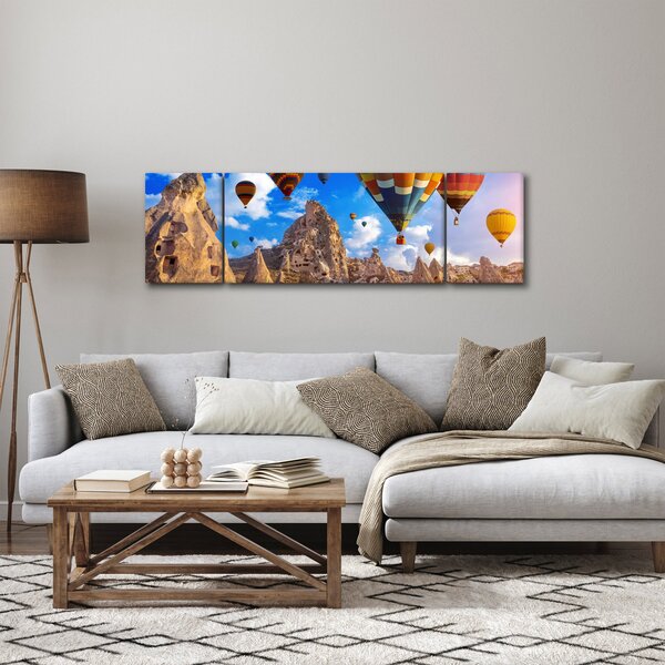 Obraz - Horkovzdušné balóny, Cappadocia, Turkey. (170x50 cm)