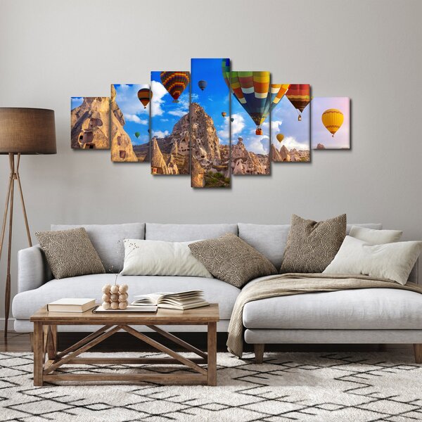 Obraz - Horkovzdušné balóny, Cappadocia, Turkey. (210x100 cm)