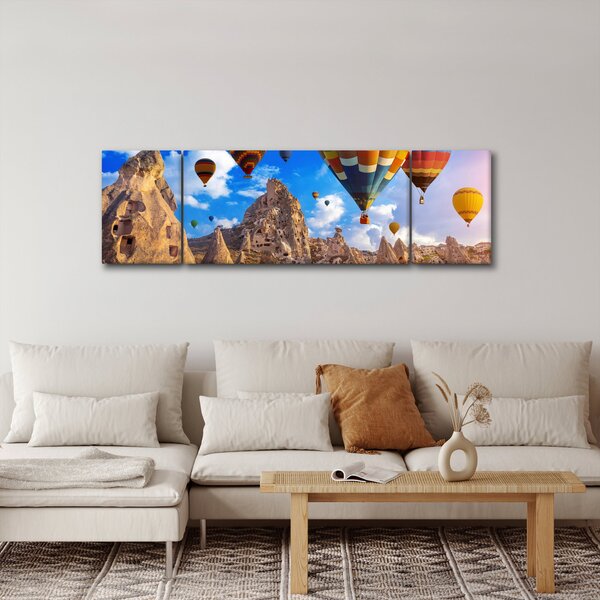 Obraz - Horkovzdušné balóny, Cappadocia, Turkey. (170x50 cm)