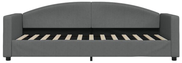 Válenda s matrací tmavě šedá 80 x 200 cm textil 3197166
