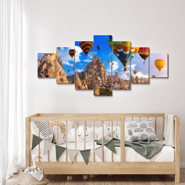Obraz - Horkovzdušné balóny, Cappadocia, Turkey. (210x100 cm)