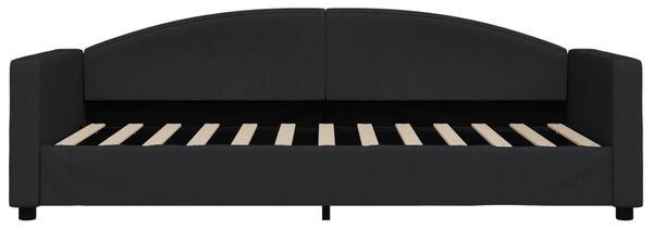 Válenda s matrací černá 90 x 200 cm textil 3197172