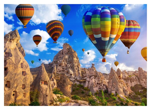 Obraz - Horkovzdušné balóny, Cappadocia, Turkey. (70x50 cm)