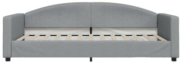 Válenda s přistýlkou světle šedá 100 x 200 cm textil 3197193