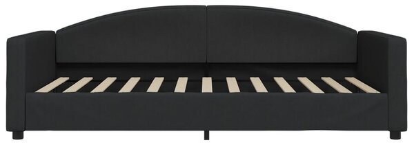 Válenda s matrací černá 100 x 200 cm textil 3197177