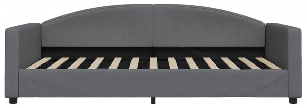 Válenda s matrací tmavě šedá 100 x 200 cm textil 3197176
