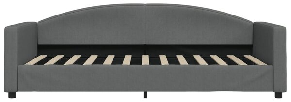 Válenda s matrací tmavě šedá 90 x 200 cm textil 3197171