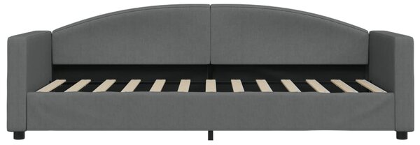 Válenda s přistýlkou tmavě šedá 80 x 200 cm textil 3197184
