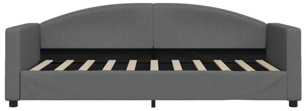 Válenda s matrací tmavě šedá 90 x 190 cm textil 3197181