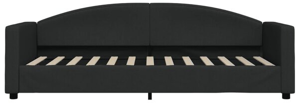 Válenda s přistýlkou černá 80 x 200 cm textil 3197185
