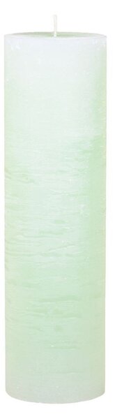 Zelená válcová svíčka Macon Rustic green - Ø 10*35 cm / 210 hodin - Chic Antique