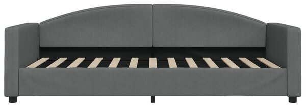 Válenda s přistýlkou tmavě šedá 90 x 200 cm textil 3197189