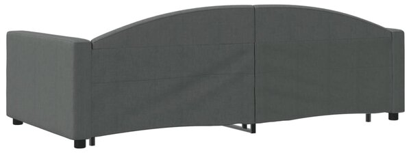 Válenda s přistýlkou tmavě šedá 100 x 200 cm textil 3197194