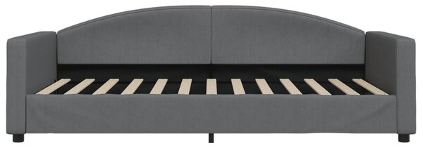 Válenda s přistýlkou a zásuvkami tmavě šedá 100 x 200 cm textil 3197230