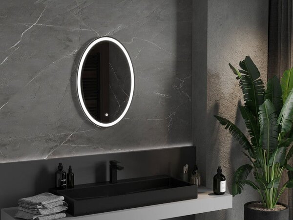 Mexen Elz koupelnové zrcadlo podsvícené 50 x 70 cm, LED 6000K, proti zamlžení - 9802-050-070-611-00