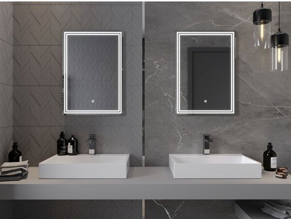 Mexen Taco koupelnové zrcadlo podsvícené 50 x 70 cm, LED 6000K, antifog - 9805-050-070-611-00