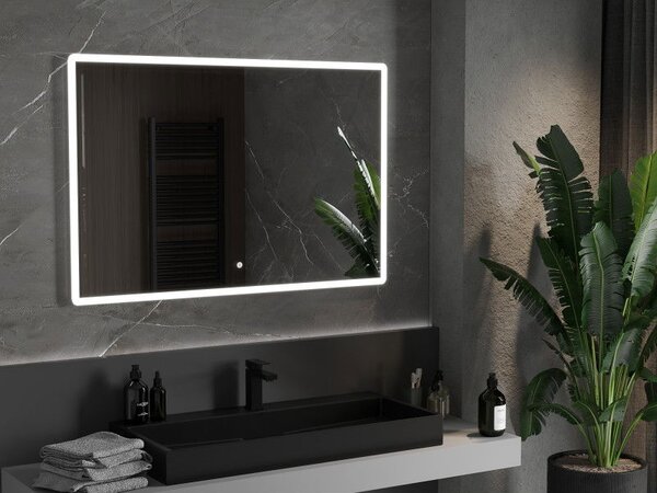 Mexen Navia podsvícené zrcadlo do koupelny 120 x 80 cm, LED 6000K, proti mlze - 9803-120-080-611-00