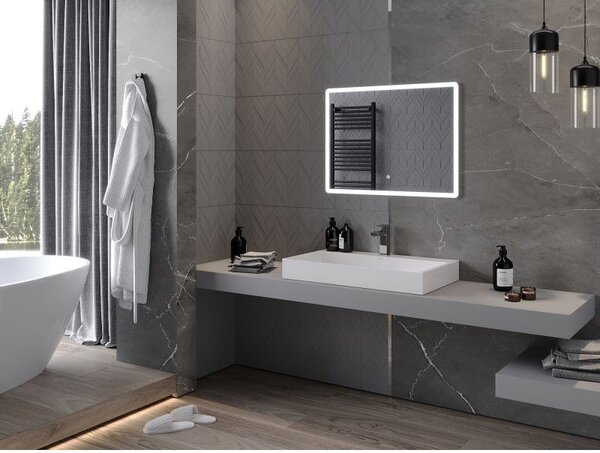Mexen Navia koupelnové zrcadlo osvětlené 80 x 60 cm, LED 6000K, anti-pára - 9803-080-060-611-00