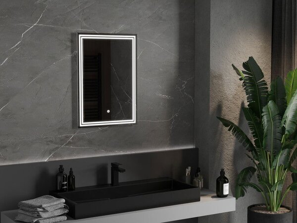 Mexen Taco koupelnové zrcadlo podsvícené 50 x 70 cm, LED 6000K, antifog - 9805-050-070-611-00
