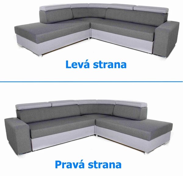 Sedací souprava Milo - rohová, levá, hnědá (Vogue 9)
