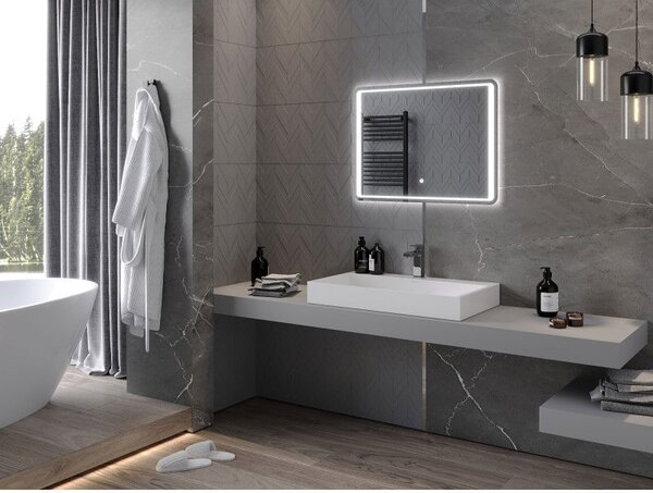 Mexen Zusa osvětlené koupelnové zrcadlo 80 x 60 cm, LED 6000K, anti-pára - 9808-080-060-611-00