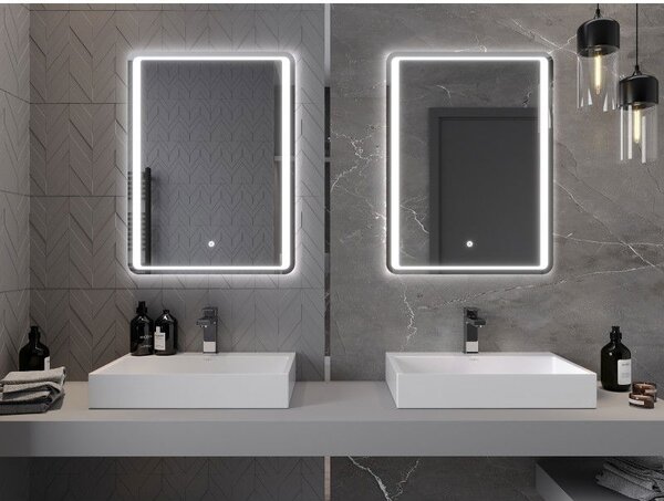 Mexen Zusa koupelnové zrcadlo s osvětlením 60 x 80 cm, LED 6000K, antipára - 9808-060-080-611-00