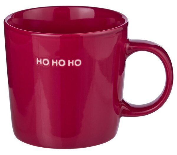 GOOD VIBES Hrnek "HoHoHo" 400 ml - červená