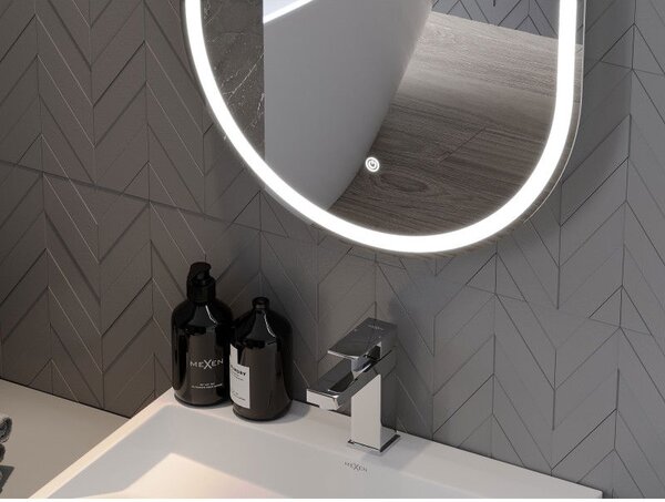 Mexen Bono zrcadlo do koupelny podsvícené 55 x 155 cm, LED 6000K, antifog - 9816-055-155-611-00