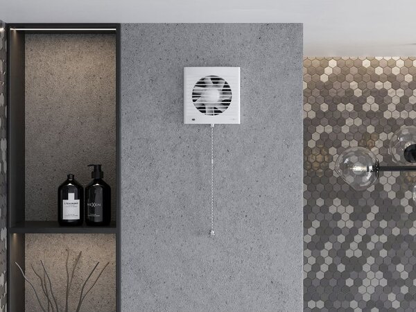Mexen EXS 120 ventilátor do koupelny, šňůrový spínač, bílý - W9604-125K-00