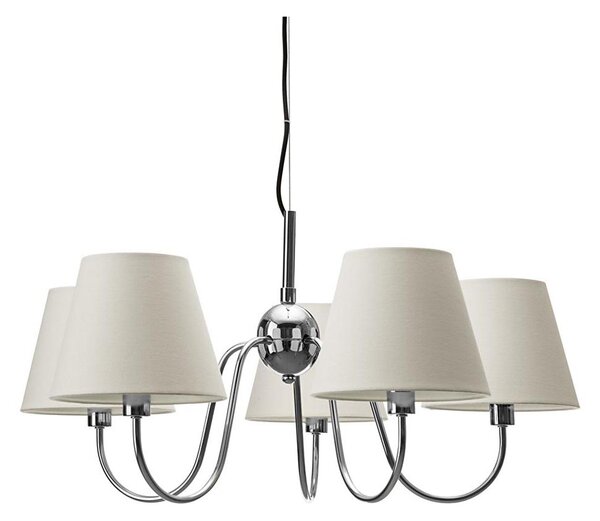 ByRydens 4202720-6510 - Lustr na lanku LYNF 5xE14/8W/230V chrom/bílá