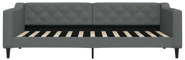 Válenda s matrací tmavě šedá 90 x 200 cm textil 3197409