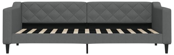 Válenda s přistýlkou tmavě šedá 80 x 200 cm textil 3197422