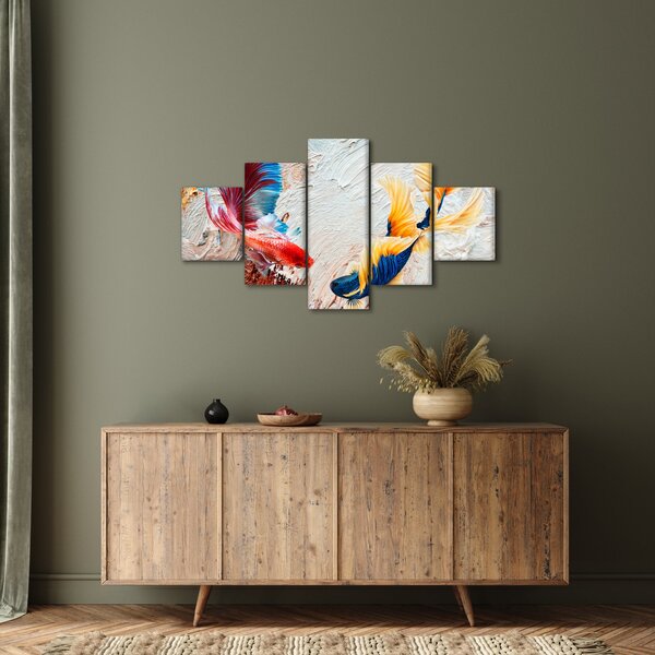 Obraz - Ryby bojovnice (125x70 cm)