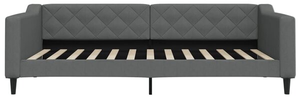 Válenda s přistýlkou tmavě šedá 100 x 200 cm textil 3197432