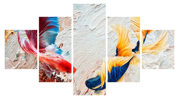 Obraz - Ryby bojovnice (125x70 cm)