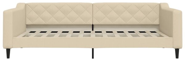 Válenda s matrací krémová 100 x 200 cm textil 3197417
