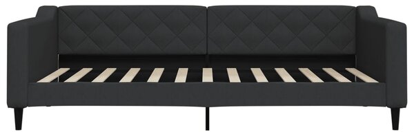 Válenda s matrací černá 100 x 200 cm textil 3197415