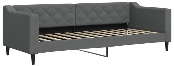 Válenda s přistýlkou tmavě šedá 80 x 200 cm textil 3197422