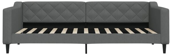 Válenda s přistýlkou tmavě šedá 90 x 200 cm textil 3197427