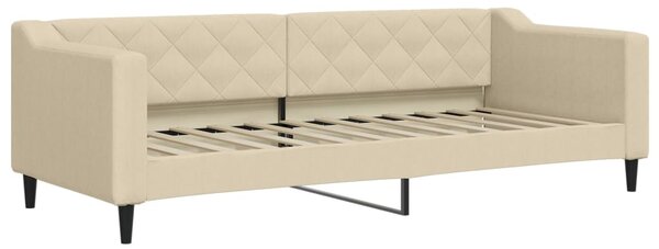 Válenda s přistýlkou krémová 80 x 200 cm textil 3197425