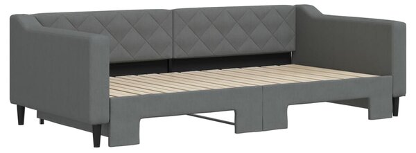 Válenda s přistýlkou tmavě šedá 100 x 200 cm textil 3197432