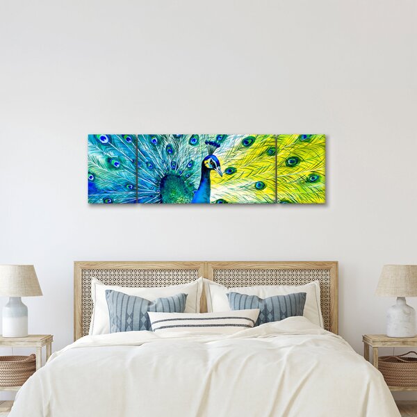 Obraz páva (170x50 cm)