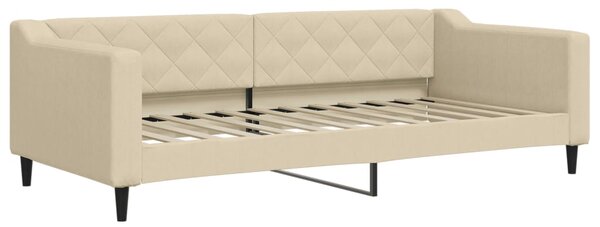 Válenda s přistýlkou krémová 90 x 200 cm textil 3197430