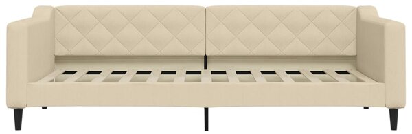 Válenda s přistýlkou krémová 90 x 200 cm textil 3197430