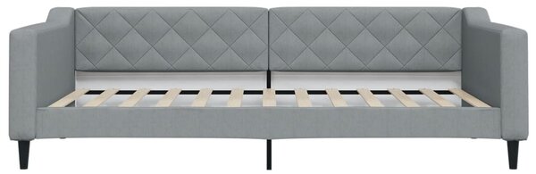 Válenda s přistýlkou světle šedá 100 x 200 cm textil 3197431