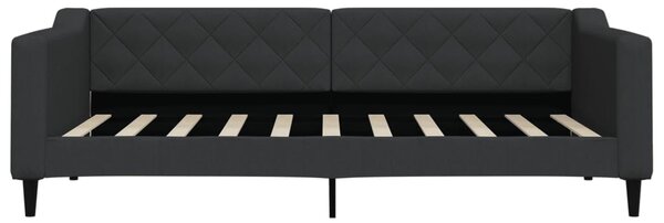 Válenda s přistýlkou černá 90 x 190 cm textil 3197438