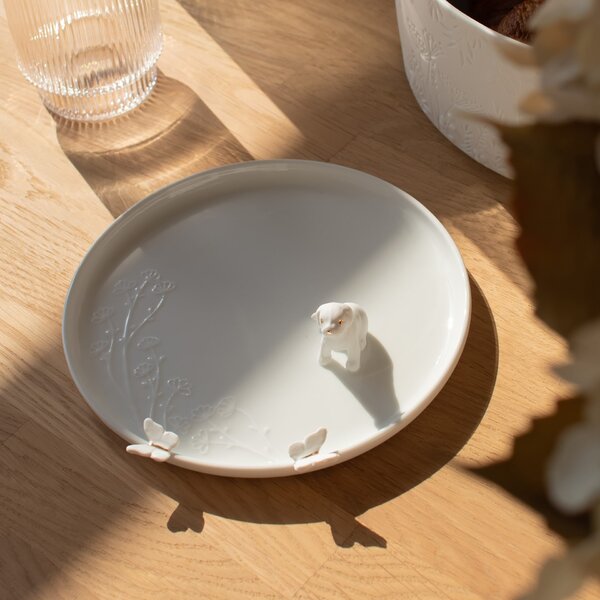 Porcelánový talíř Dog 17 cm