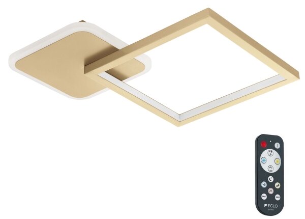 Eglo 900424 - LED Stmívatelné stropní svítidlo GAFARES LED/15W/230V zlatá + DO