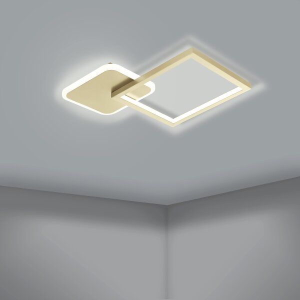 Eglo 900424 - LED Stmívatelné stropní svítidlo GAFARES LED/15W/230V zlatá + DO